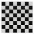 Chivari 32' x 32' Black & White Portable Dance Floor with Silver Edge Trim DF-32X32-BLKWHTS-KT