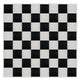 Chivari 32' x 32' Black & White Portable Dance Floor with Silver Edge Trim DF-32X32-BLKWHTS-KT