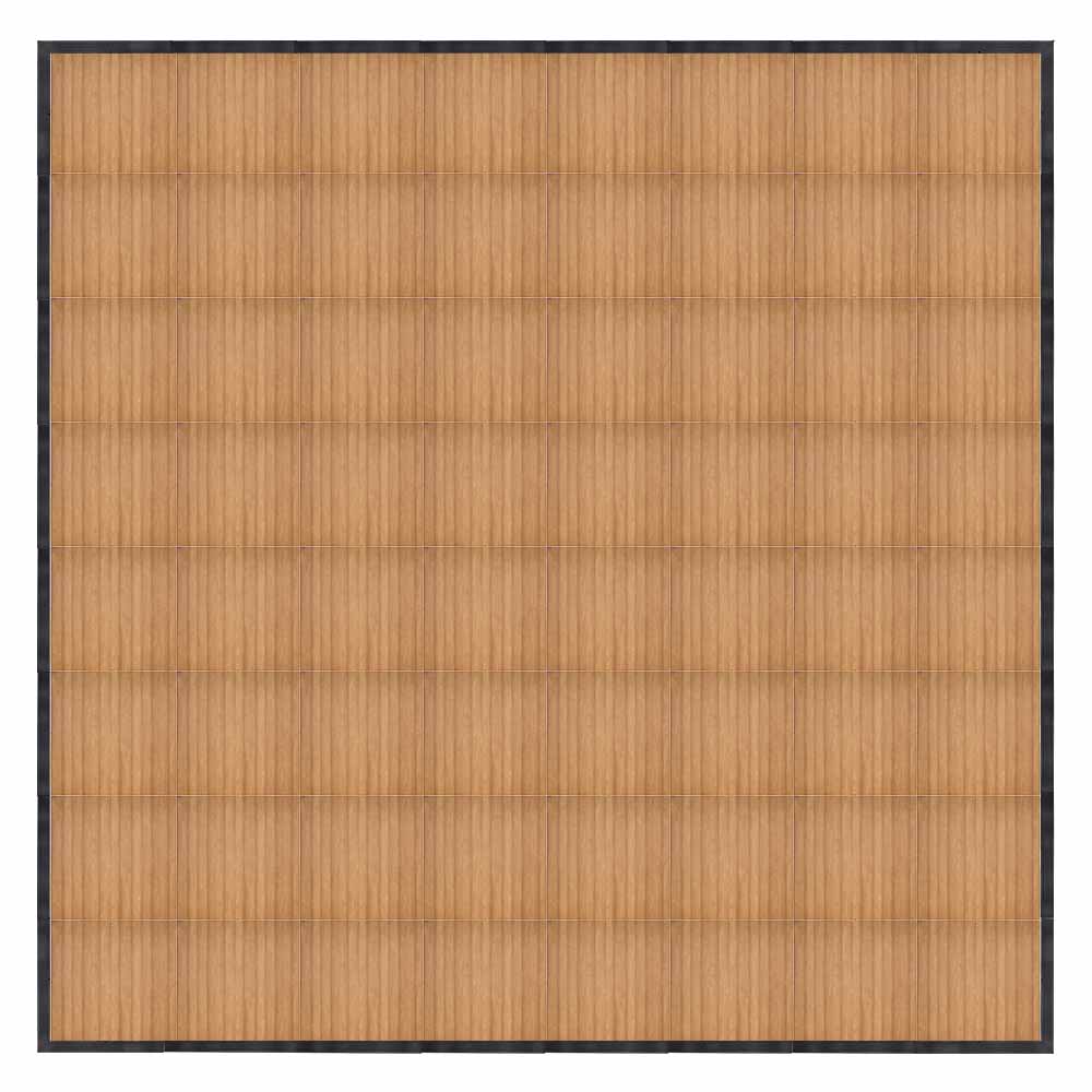 Chivari 32' x 32' Chestnut Portable Dance Floor with Black Edge Trim DF-32X32-CHTB-KT