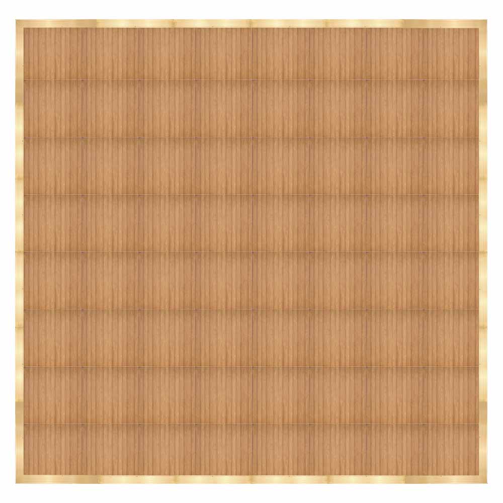 Chivari 32' x 32' Chestnut Portable Dance Floor with Classic Gold Edge Trim DF-32X32-CHTCG-KT
