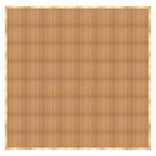 32' x 32' Chestnut Portable Dance Floor with Classic Gold Edge Trim