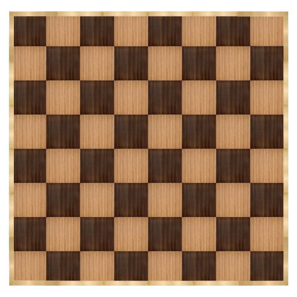 Chivari 32' x 32' Chestnut & Fruitwood Portable Dance Floor with Classic Gold Edge Trim DF-32X32-CHTFRTCG-KT