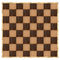Chivari 32' x 32' Chestnut & Fruitwood Portable Dance Floor with Classic Gold Edge Trim DF-32X32-CHTFRTCG-KT
