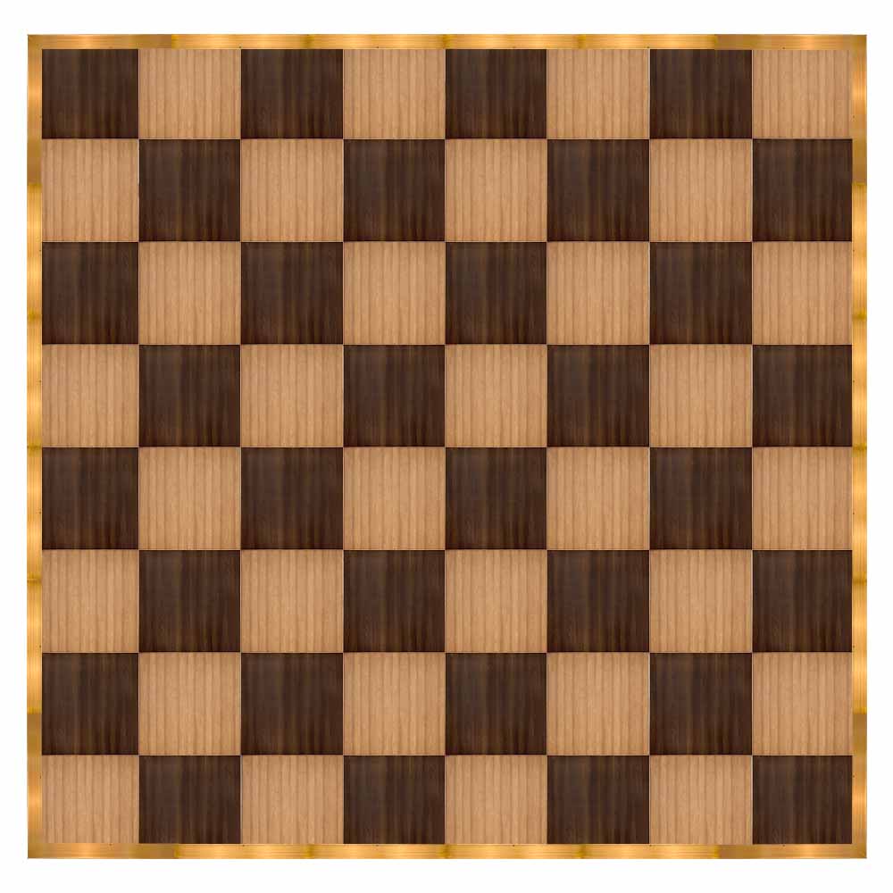 Chivari 32' x 32' Fruitwood & Chestnut Portable Dance Floor with Gold Edge Trim DF-32X32-CHTFRTG-KT