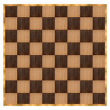 32' x 32' Fruitwood & Chestnut Portable Dance Floor with Gold Edge Trim
