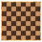 Chivari 32' x 32' Fruitwood & Chestnut Portable Dance Floor with Gold Edge Trim DF-32X32-CHTFRTG-KT