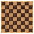 Chivari 32' x 32' Fruitwood & Chestnut Portable Dance Floor with Gold Edge Trim DF-32X32-CHTFRTG-KT