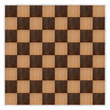 32' x 32' Fruitwood & Chestnut Portable Dance Floor with Silver Edge Trim
