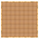 Chivari 32' x 32' Chestnut Portable Dance Floor with Gold Edge Trim DF-32X32-CHTG-KT
