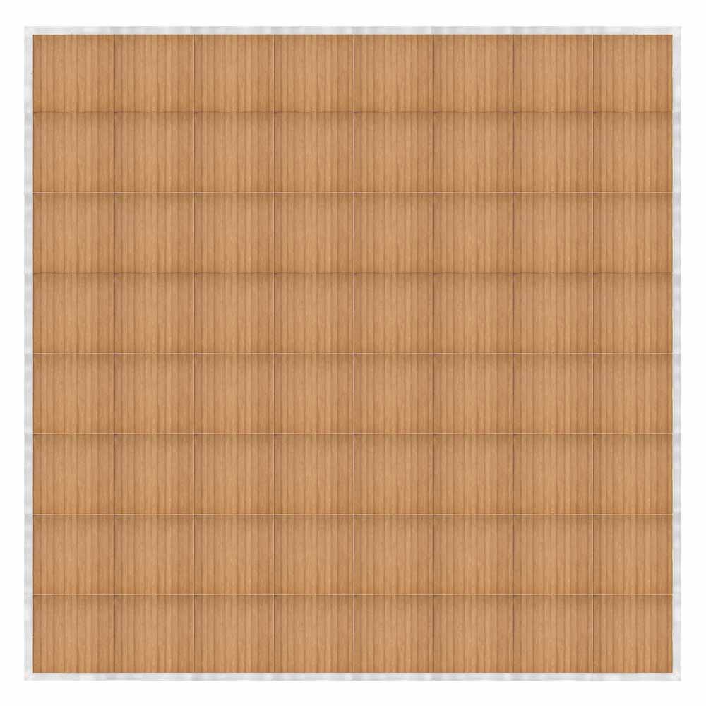 Chivari 32' x 32' Chestnut Portable Dance Floor with Silver Edge Trim DF-32X32-CHTS-KT
