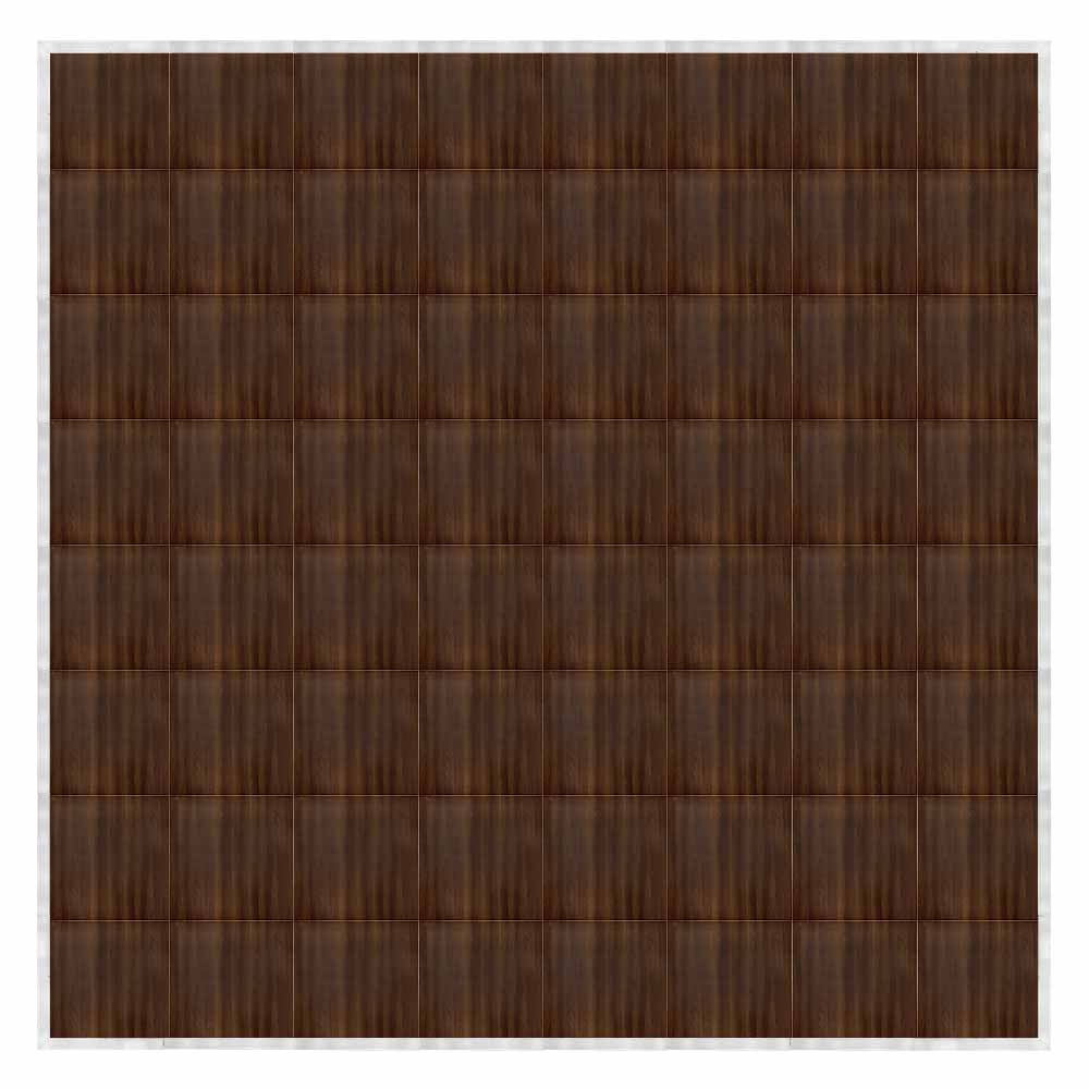 Chivari 32' x 32' Fruitwood Portable Dance Floor with Silver Edge Trim DF-32X32-FRTS-KT