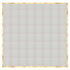 Chivari 32' x 32' White Portable Dance Floor with Classic Gold Edge Trim DF-32X32-WHTCG-KT