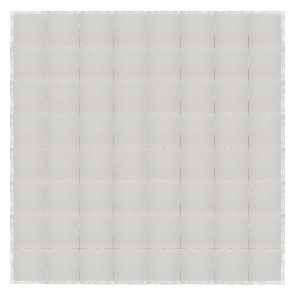 Chivari 32' x 32' White Portable Dance Floor with Silver Edge Trim DF-32X32-WHTS-KT