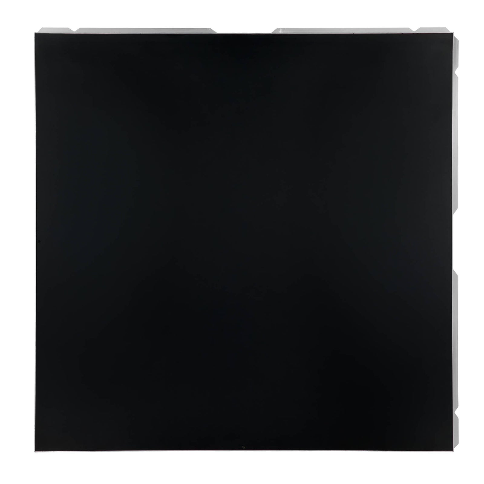12' x 12' Black & White Portable Dance Floor with Silver Edge Trim