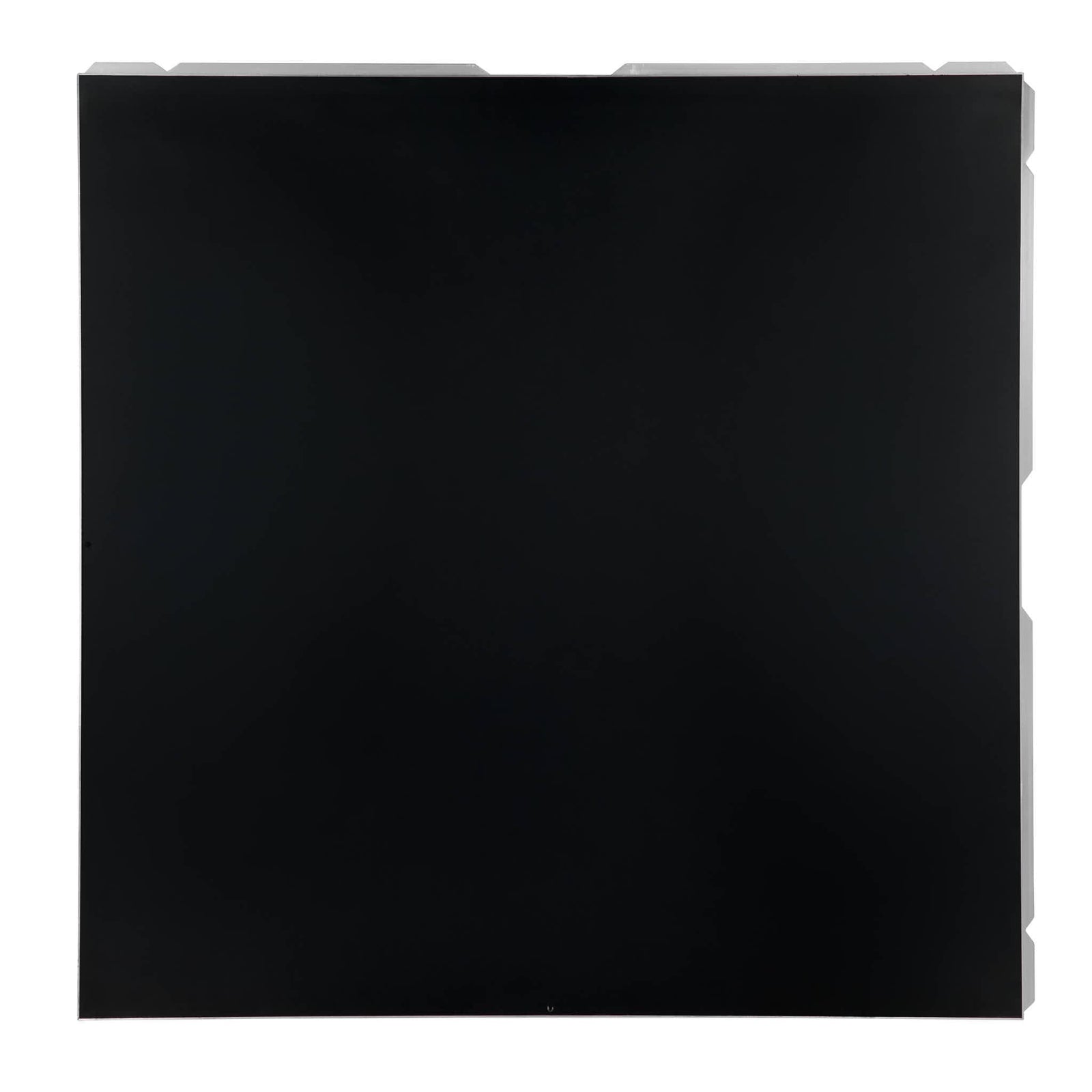 Chivari 16' x 16' Black & White Portable Dance Floor with Classic Gold Edge Trim DF-16X16-BLKWHTCG-KT