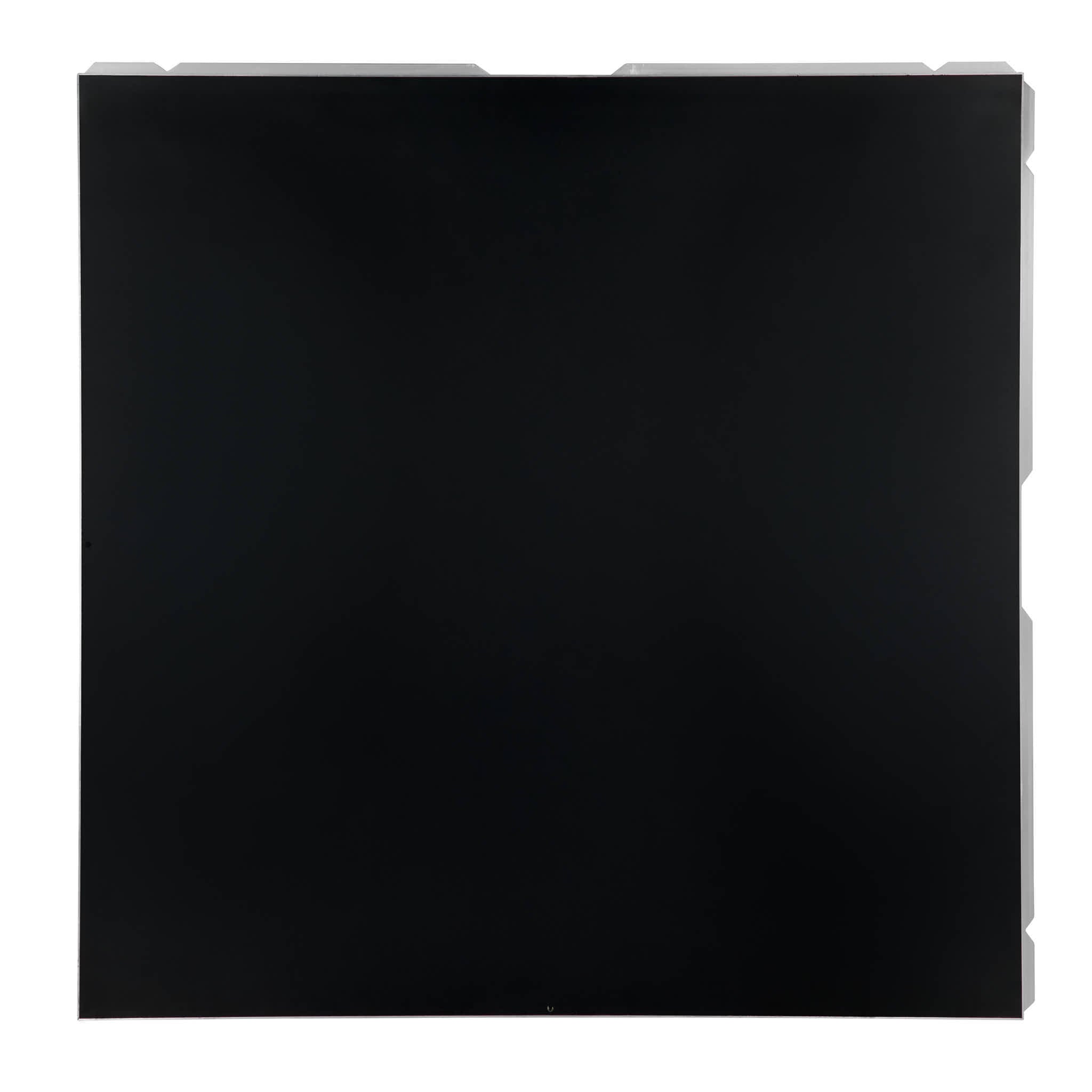 12' x 12' Black Portable Dance Floor with Silver Edge Trim
