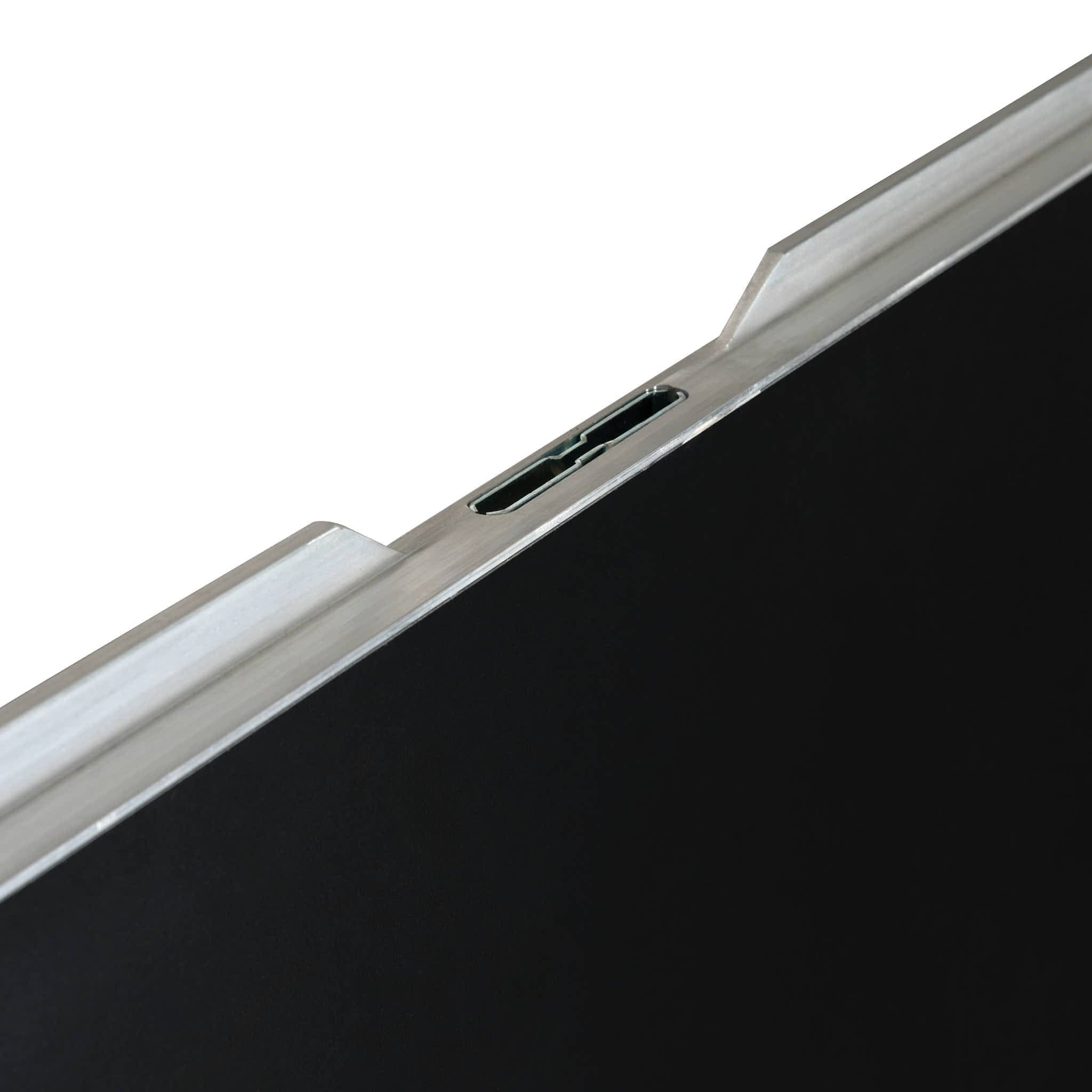 Chivari 32' x 32' Black & White Portable Dance Floor with Silver Edge Trim DF-32X32-BLKWHTS-KT