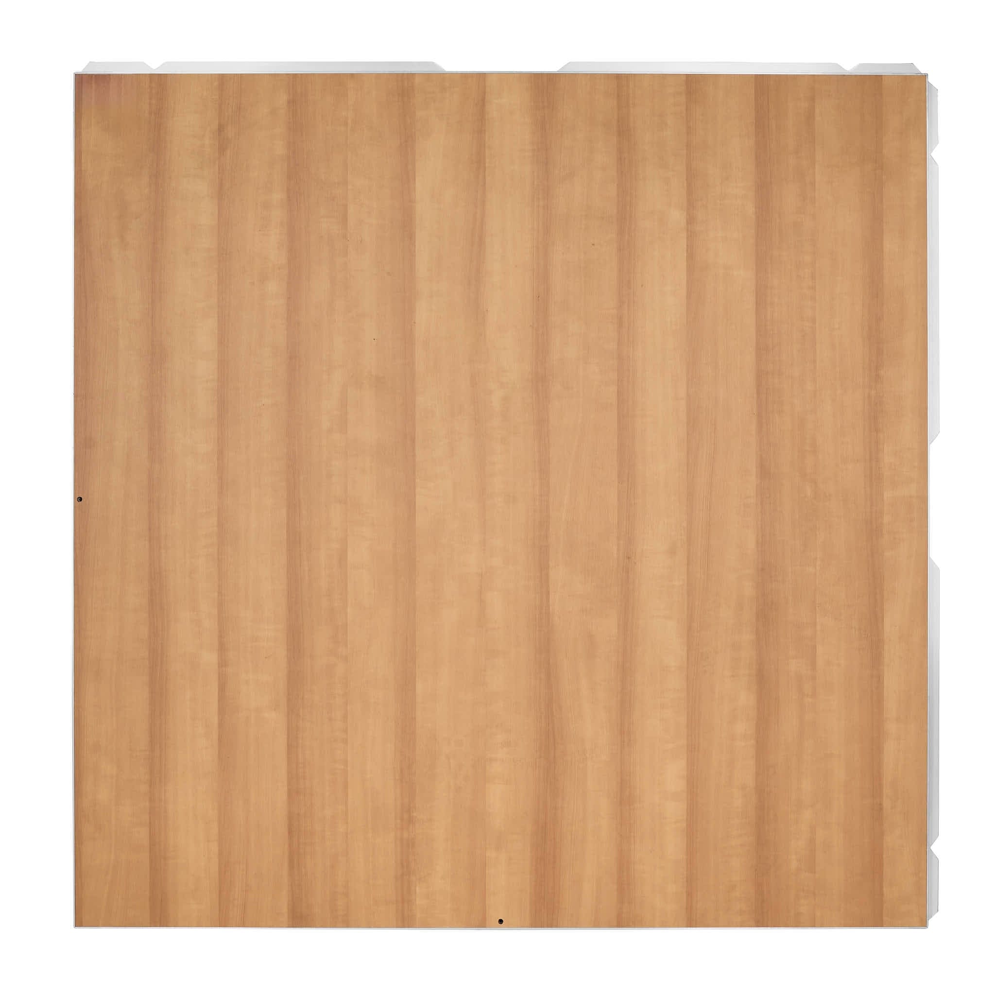 Chivari 12' x 12' Fruitwood & Chestnut Portable Dance Floor with Gold Edge Trim DF-12X12-CHTFRTG-KT
