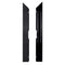 Black Aluminum Dance Floor Left Male Corner Rail with Camlock