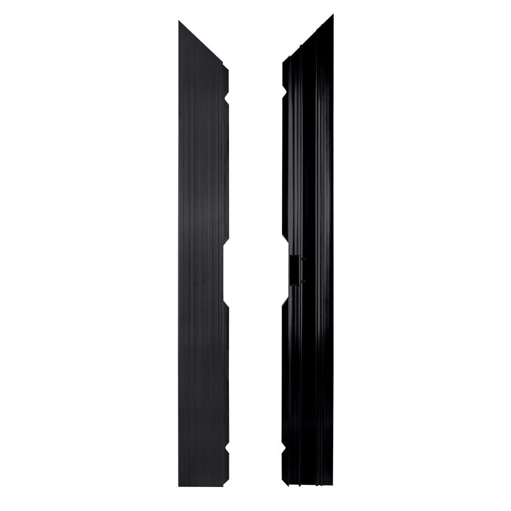 Chivari 12' x 12' Black & White Portable Dance Floor with Black Edge Trim DF-12X12-BLKWHTB-KT