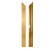 Chivari 20' x 20' Fruitwood & Chestnut Portable Dance Floor with Gold Edge Trim DF-20X20-CHTFRTG-KT