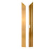Chivari 32' x 32' White Portable Dance Floor with Gold Edge Trim DF-32X32-WHTG-KT