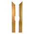 Chivari 24' x 24' Fruitwood Portable Dance Floor with Gold Edge Trim DF-24X24-FRTG-KT
