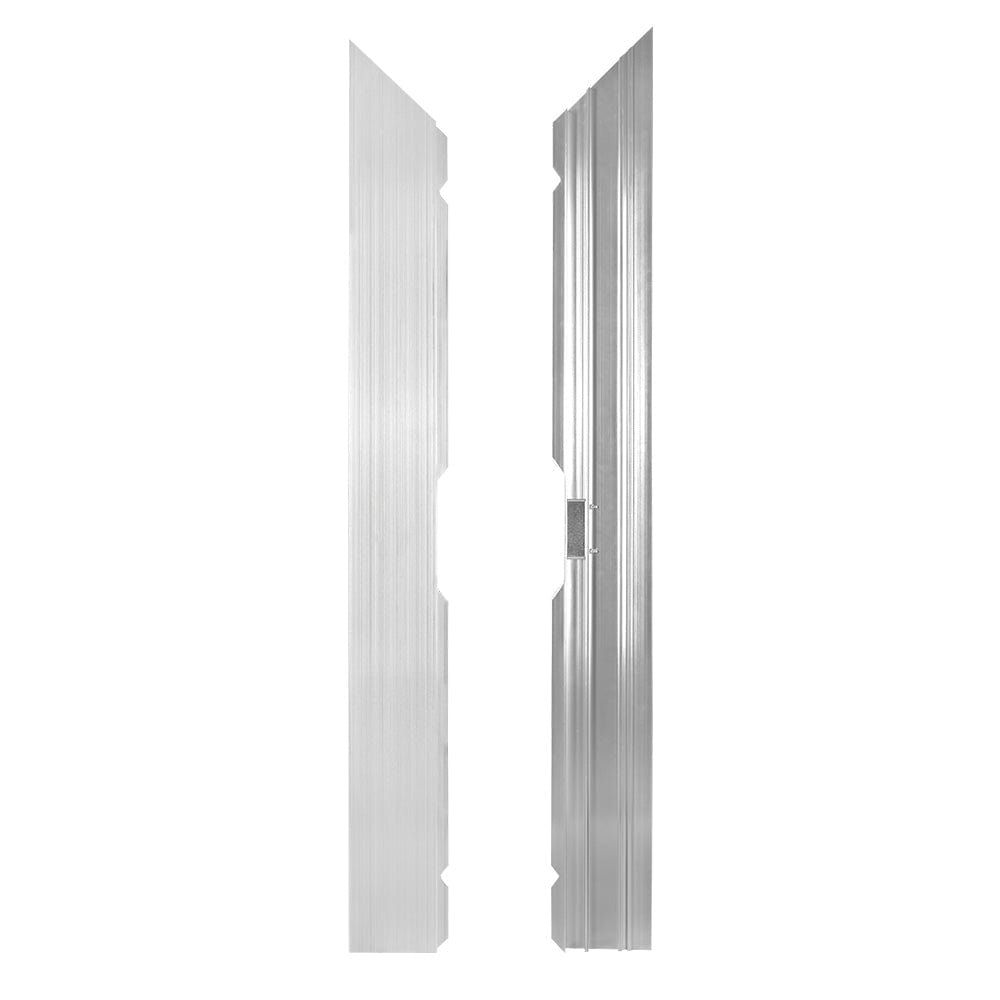 Chivari 16' x 20' Black & White Portable Dance Floor with Silver Edge Trim DF-16X20-BLKWHTS-KT