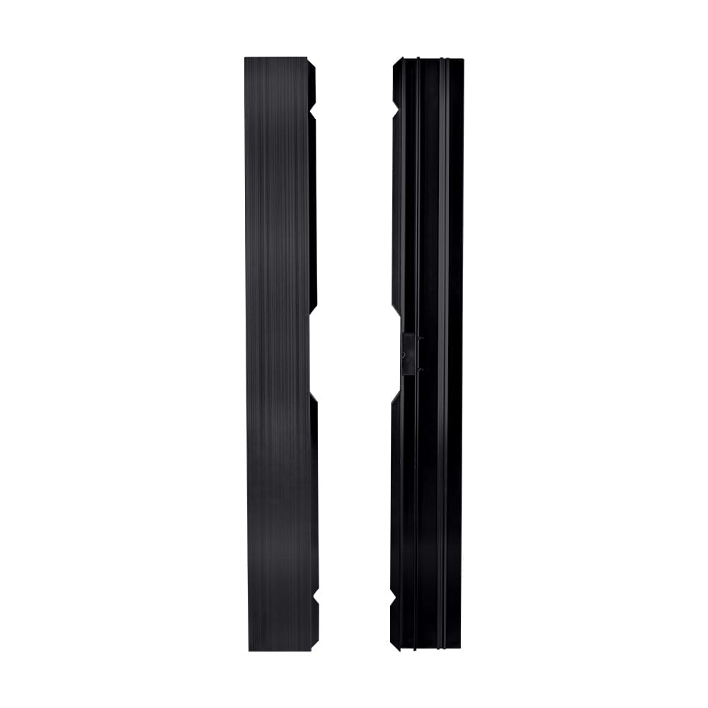 Chivari 12' x 12' Black & White Portable Dance Floor with Black Edge Trim DF-12X12-BLKWHTB-KT