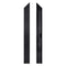 Black Aluminum Dance Floor Right Female Corner Rail with Camlock
