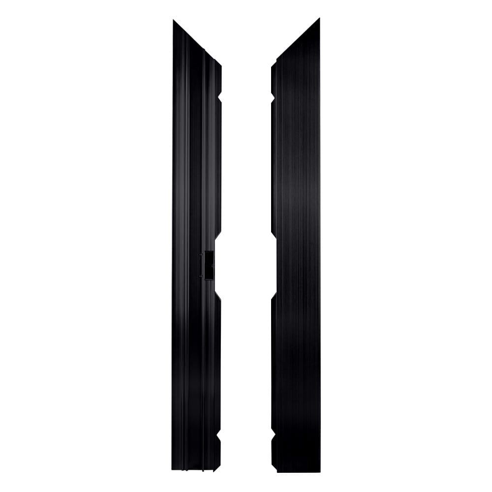 Chivari 12' x 12' Black & White Portable Dance Floor with Black Edge Trim DF-12X12-BLKWHTB-KT