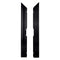 Black Aluminum Dance Floor Right Male Corner Rail with Camlock