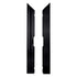 16' x 20' Black & White Portable Dance Floor with Black Edge Trim