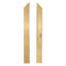 Classic Gold Aluminum Dance Floor Right Female Corner Rail with Camlock