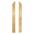 Classic Gold Aluminum Dance Floor Right Female Corner Rail with Camlock