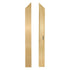 Chivari 20' x 20' White Portable Dance Floor with Classic Gold Edge Trim DF-20X20-WHTCG-KT