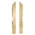 Chivari 32' x 32' Chestnut Portable Dance Floor with Classic Gold Edge Trim DF-32X32-CHTCG-KT