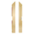 32' x 32' Chestnut & Fruitwood Portable Dance Floor with Classic Gold Edge Trim