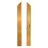 Chivari 16' x 16' Fruitwood & Chestnut Portable Dance Floor with Gold Edge Trim DF-16X16-CHTFRTG-KT