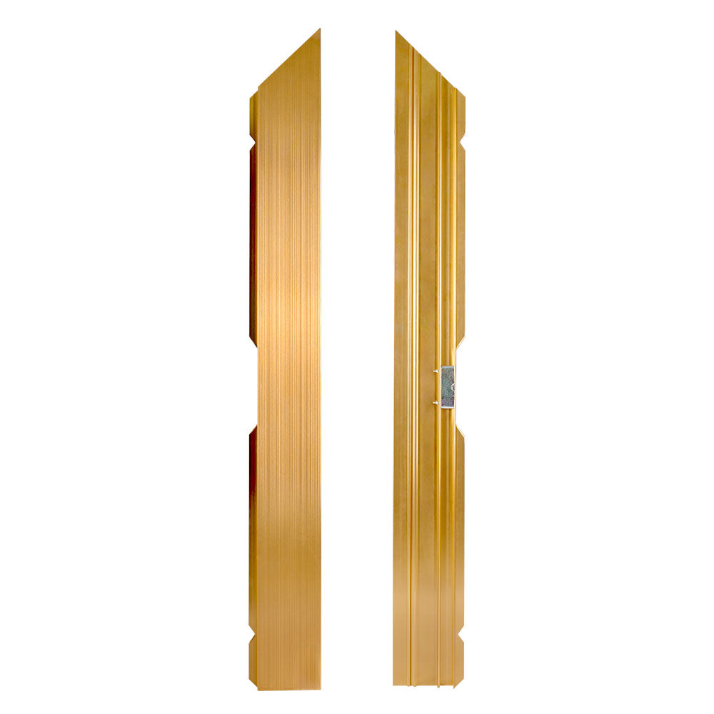 Gold Aluminum Rail for Dance Floor Right Male Corner with Camlock