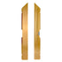 16' x 20' Fruitwood Portable Dance Floor with Gold Edge Trim