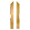Chivari Gold Aluminum Rail for Dance Floor Right Male Corner with Camlock DF-RL-RC-GLDM-AX