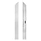 Chivari Silver Aluminum Rail for Dance Floor Right Female Corner with Camlock DF-RL-RC-SLVF-AX