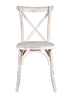 Chivari 32 Chair Pack White Distressed ToughWood™ Cross Back Chair CXWWD-ZG-T-32