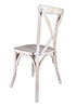 Chivari 32 Chair Pack White Distressed ToughWood™ Cross Back Chair CXWWD-ZG-T-32