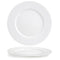 Front of the House FOH DOS016WHP12 Monaco 12.5" Superwhite Round Porcelain Plate - Case of 6 FOH-DOS016WHP12