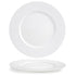 Front of the House FOH DOS016WHP12 Monaco 12.5" Superwhite Round Porcelain Plate - Case of 6 FOH-DOS016WHP12