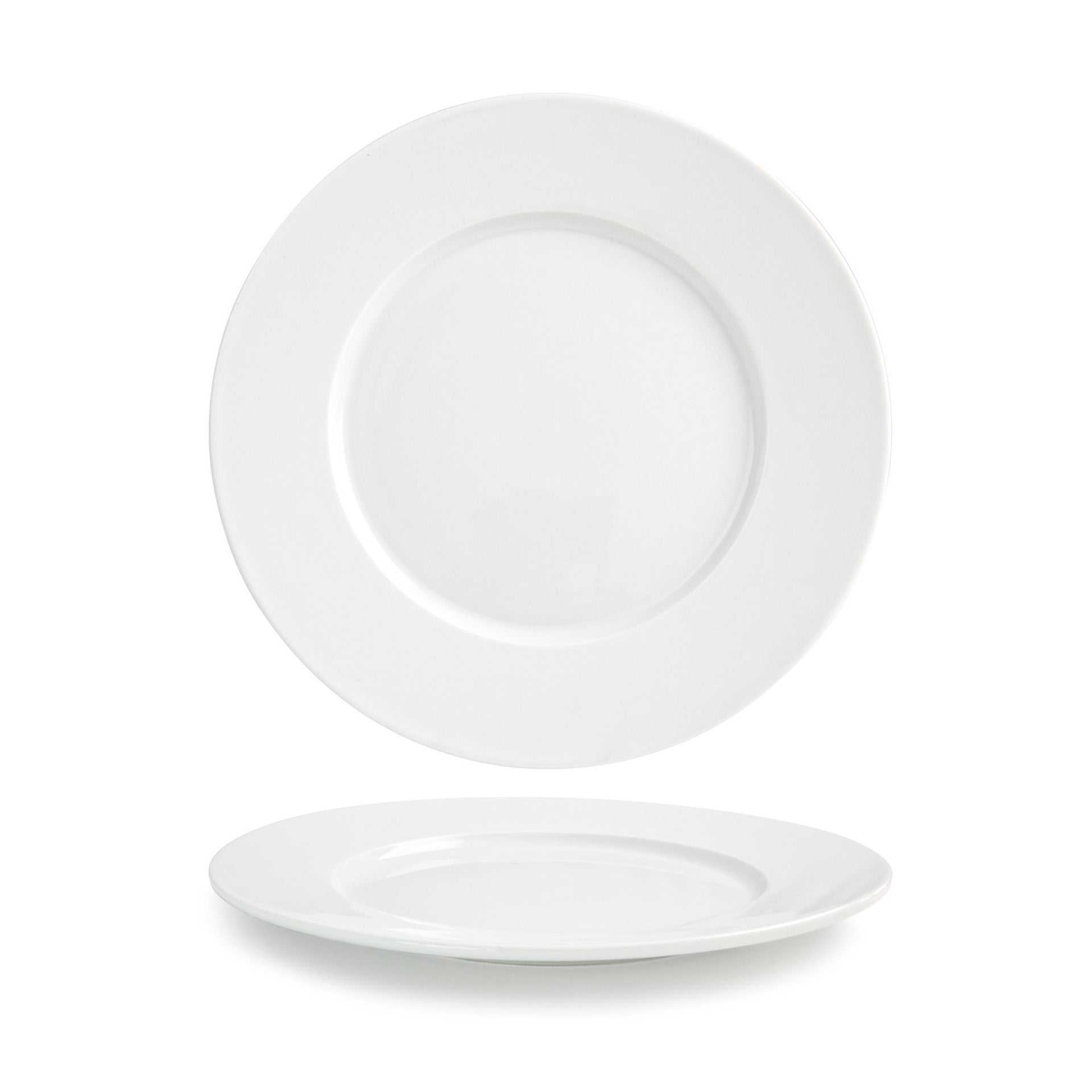 Front of the House FOH DOS024WHP21 Monaco 10.5" Superwhite Round Porcelain Plate - Case of 4 FOH-DOS024WHP21