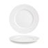 Front of the House FOH DOS024WHP21 Monaco 10.5" Superwhite Round Porcelain Plate - Case of 4 FOH-DOS024WHP21