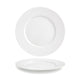 Front of the House FOH DOS024WHP21 Monaco 10.5" Superwhite Round Porcelain Plate - Case of 4 FOH-DOS024WHP21